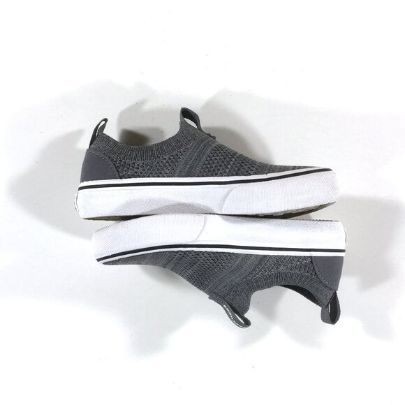 Skechers Sport Street Fame Slip On Sneakers Kids Size 11 EUR 27.5 Gray Knit - Picture 2 of 9